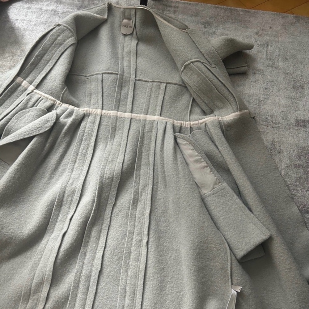 Port 1961 Gray Midi Coat - Picture 5 of 5